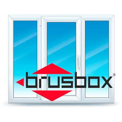 Трехстворчатые окна Brusbox